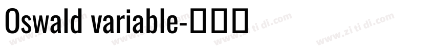 Oswald variable字体转换